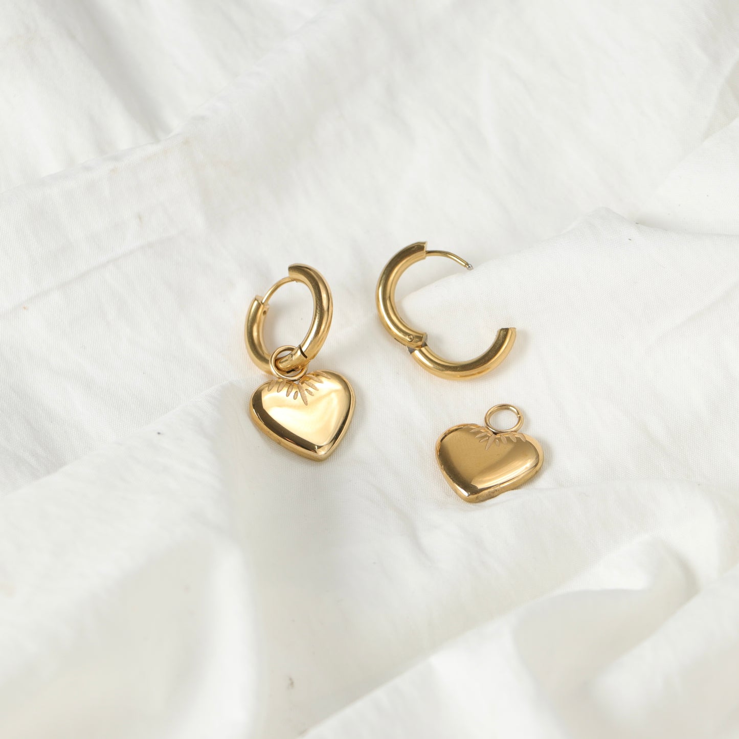 Heart Drop Earrings