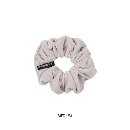 Baby Grey - Velvet Scrunchies (Plain)