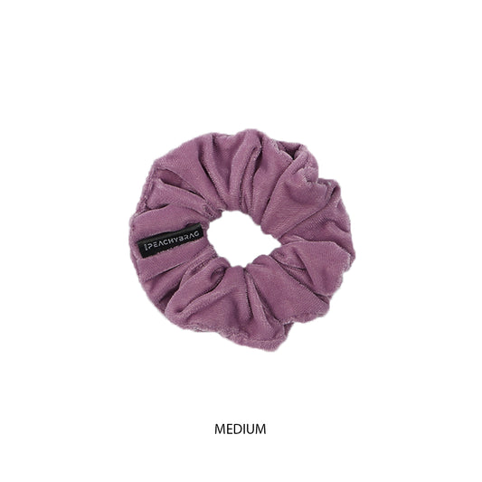 Dark Lilac - Velvet Scrunchies (Plain)