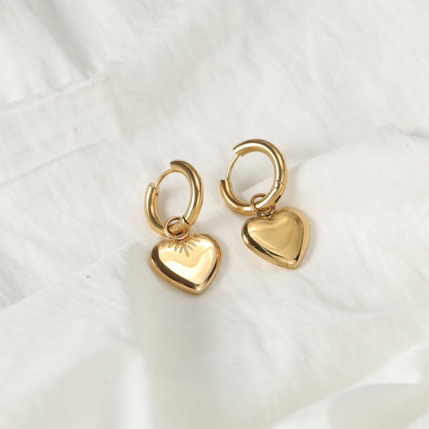 Heart Drop Earrings