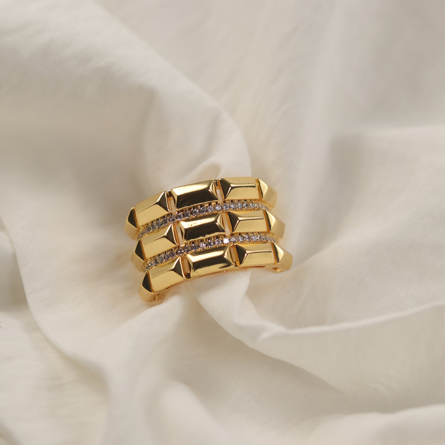 Golden Bars Ring