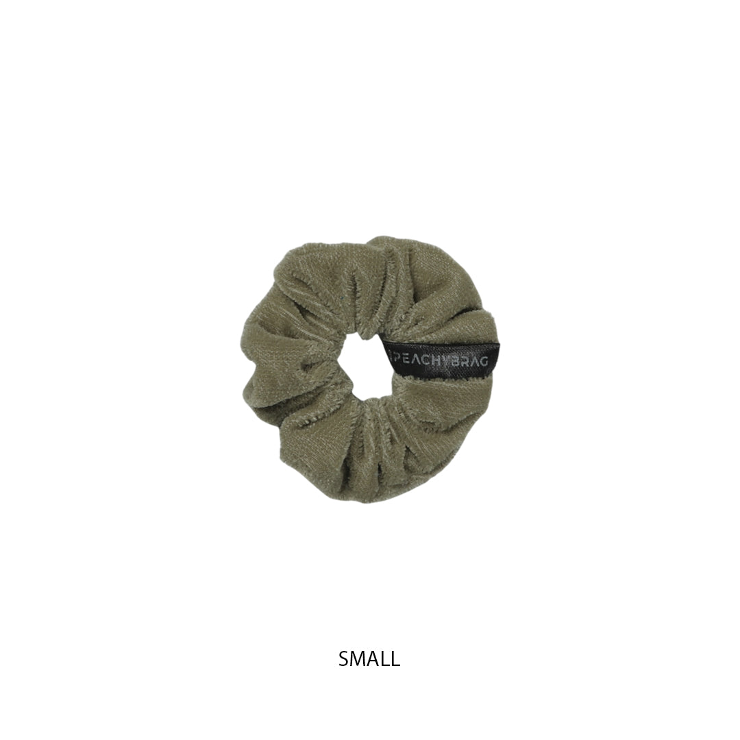 Moss Green - Velvet Scrunchies (Plain)