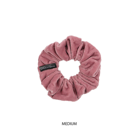 Nude Mauve - Velvet Scrunchies (Plain)