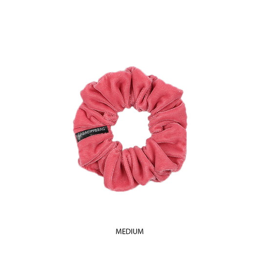 Pastel Pink - Velvet Scrunchies (Plain)