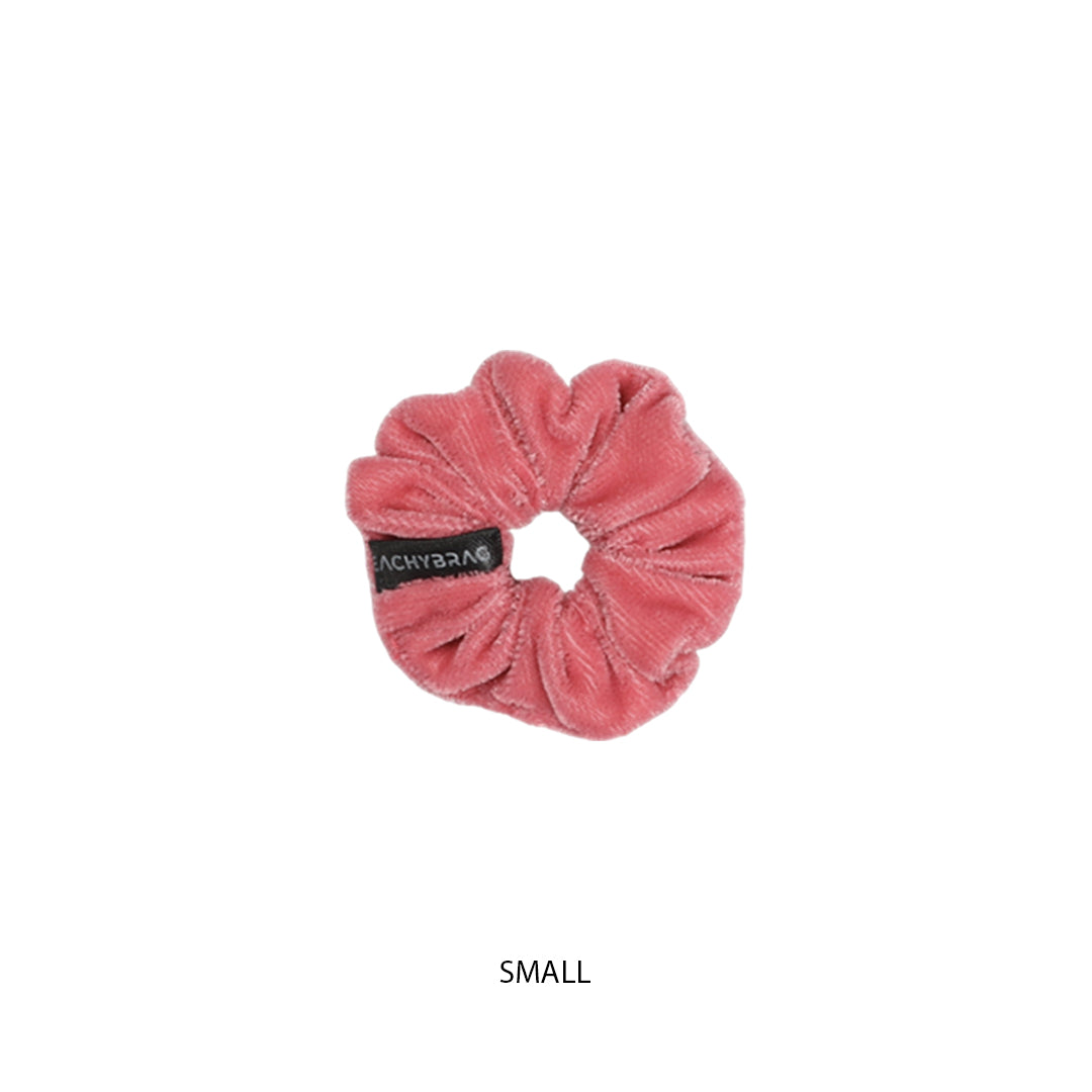 Pastel Pink - Velvet Scrunchies (Plain)