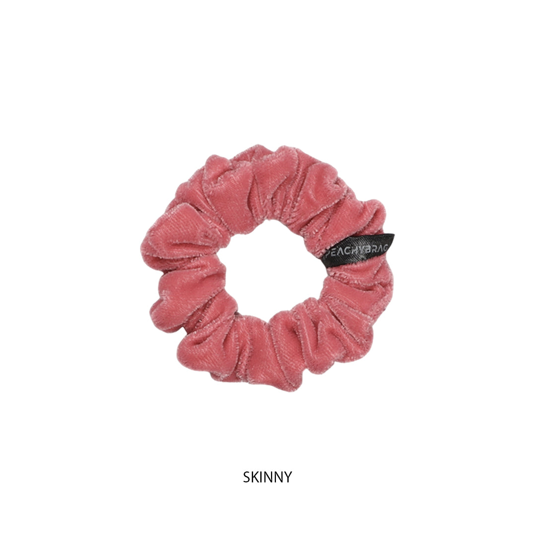 Pastel Pink - Velvet Scrunchies (Plain)