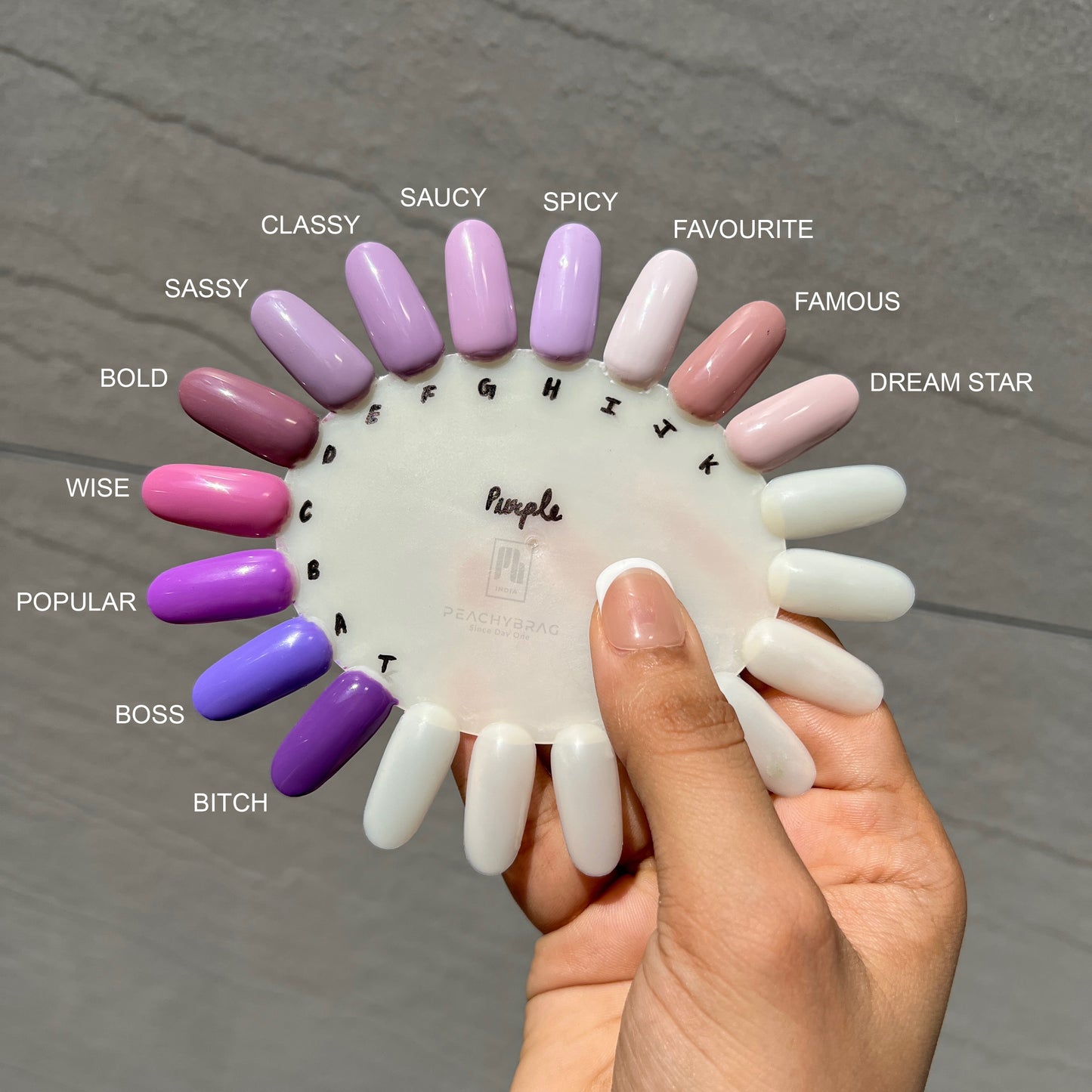 Purple - Solid Press On Nails (Hand)