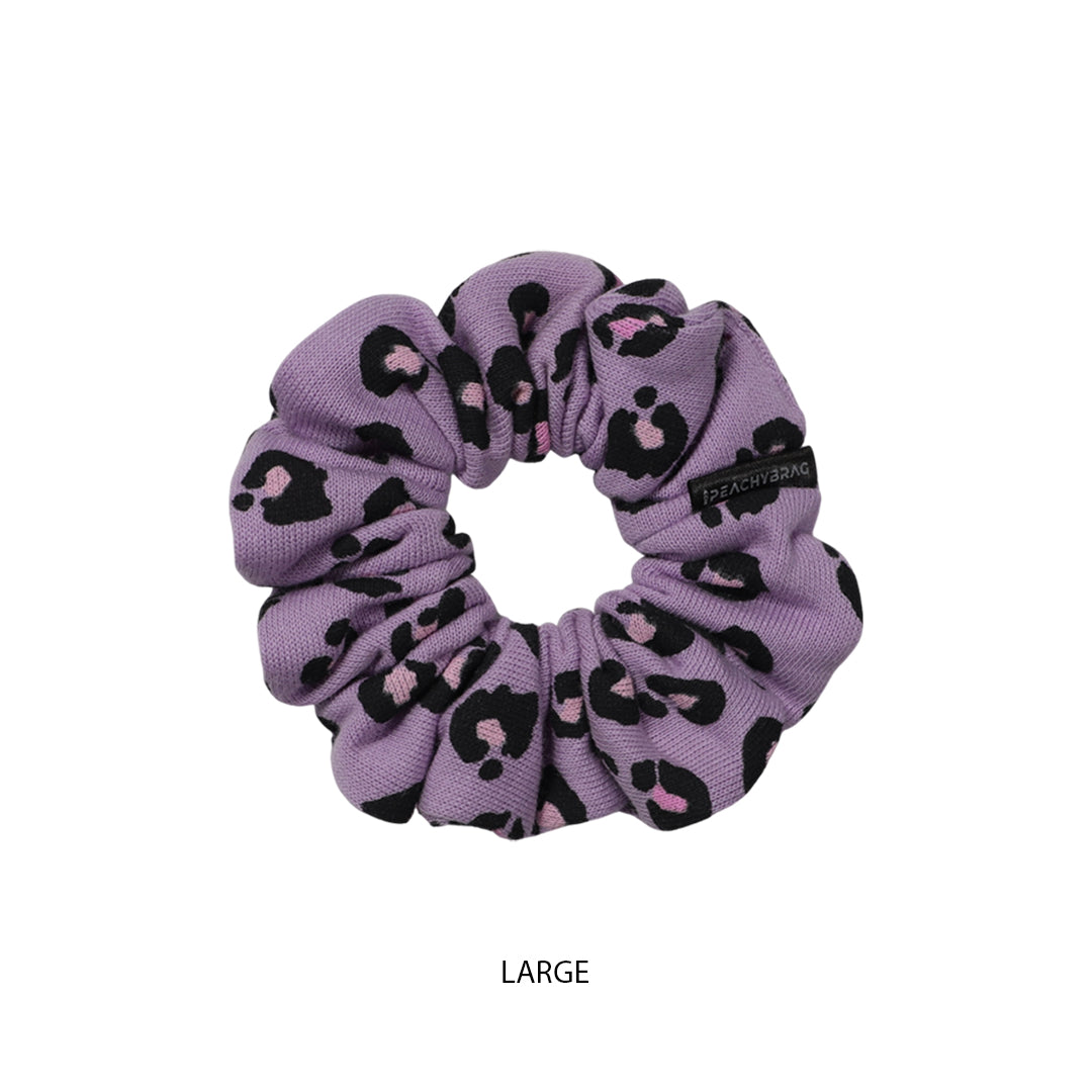 Purple Leopard - WCotton Scrunchies (Printed)