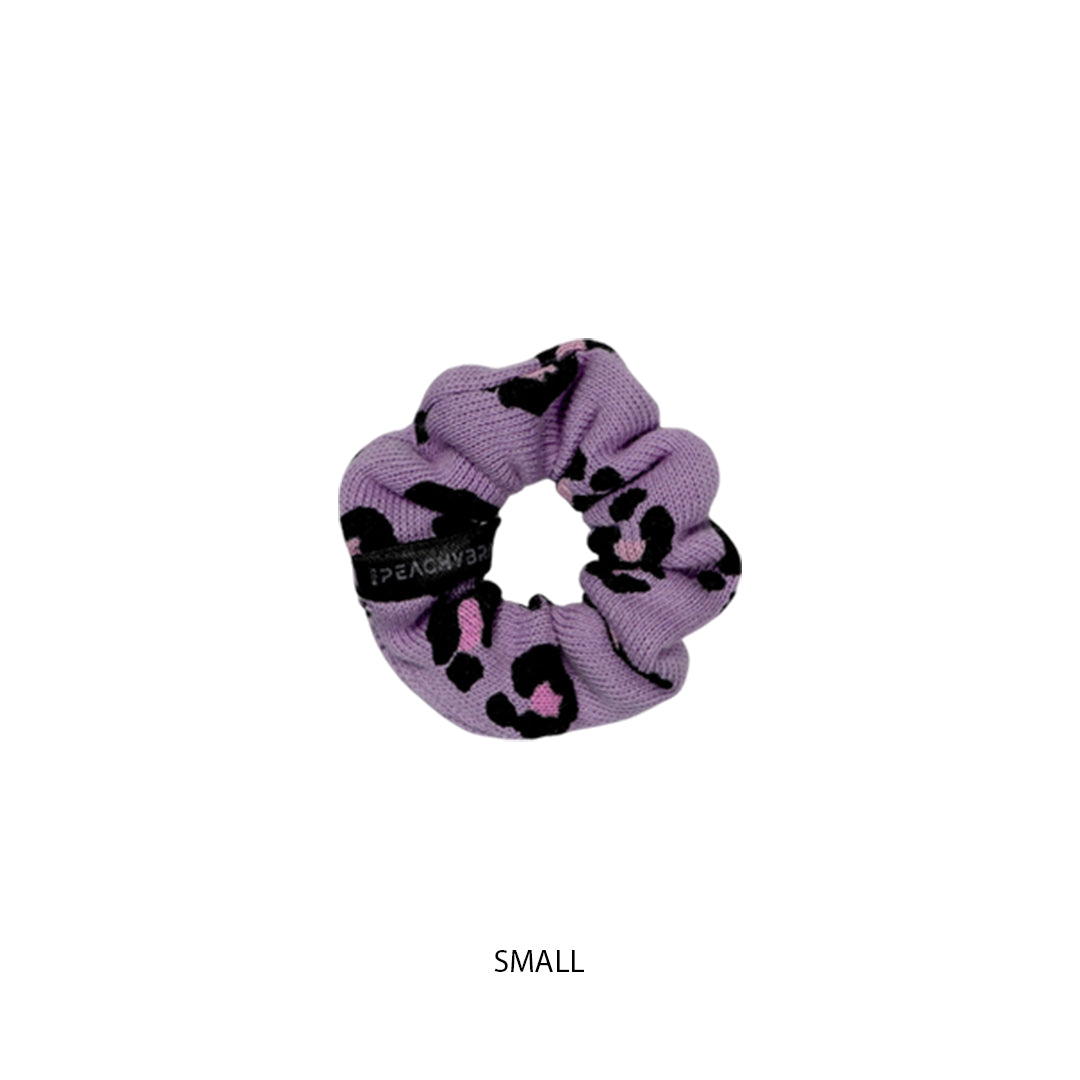 Purple Leopard - WCotton Scrunchies (Printed)