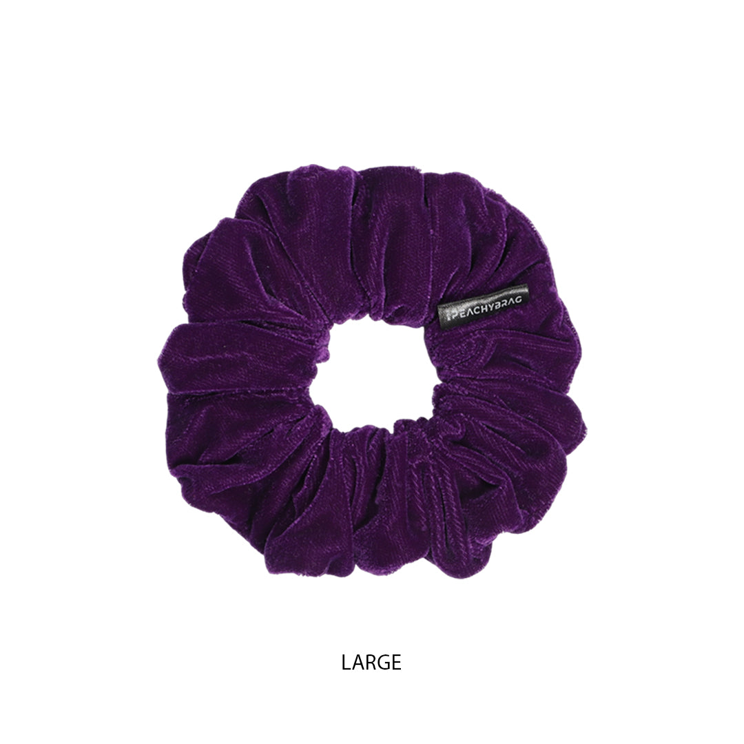 Royal Purple - Velvet Scrunchies (Plain)