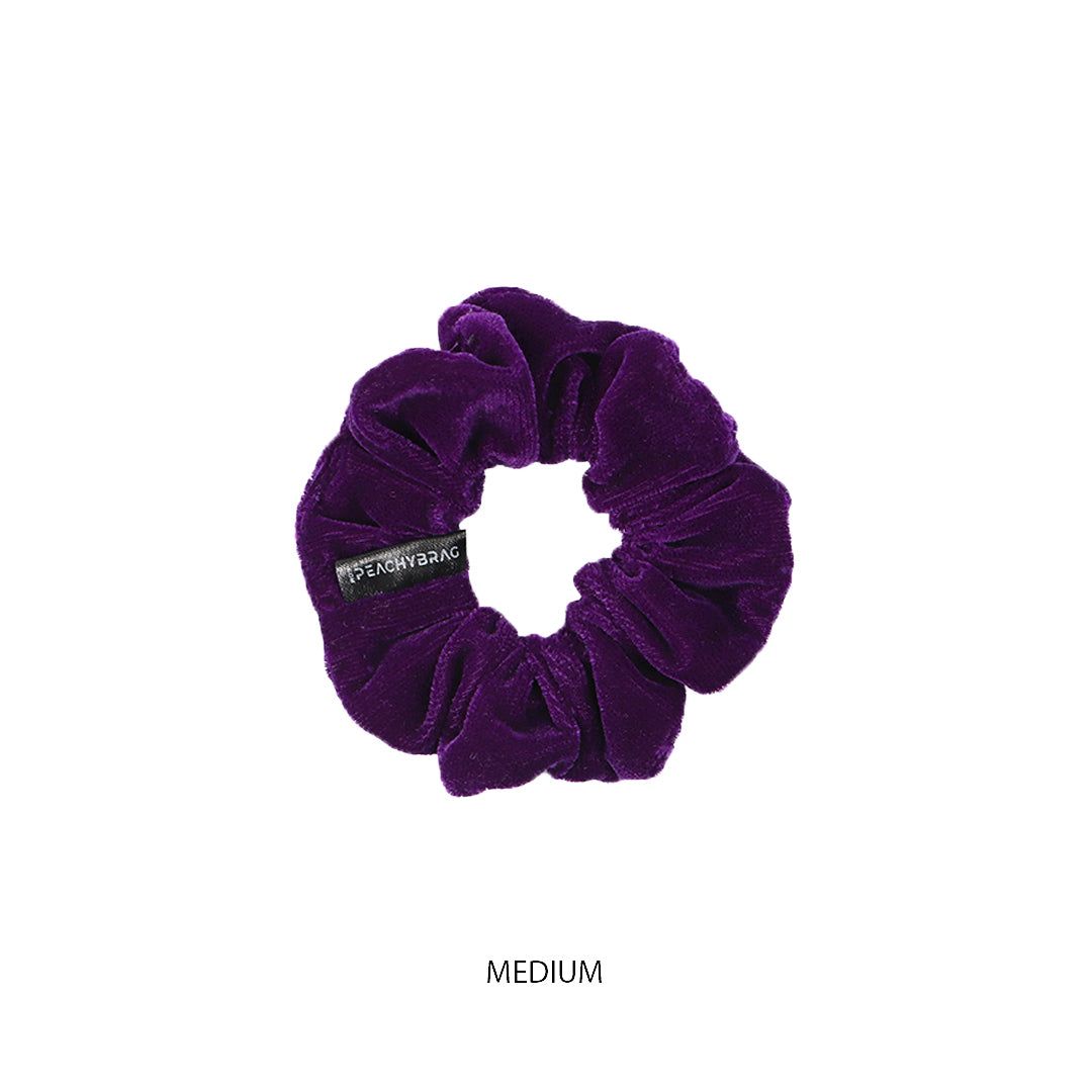 Royal Purple - Velvet Scrunchies (Plain)